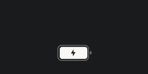 Battery icon with a lightning bolt