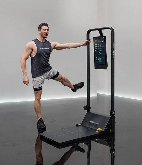 Dynamic standing lateral leg swings