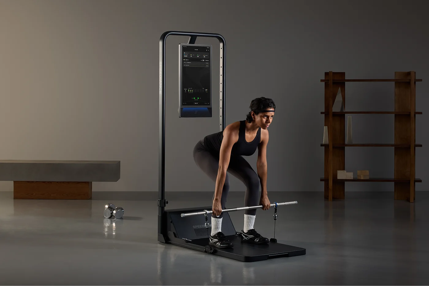 Barbell training on Gym Monster 3