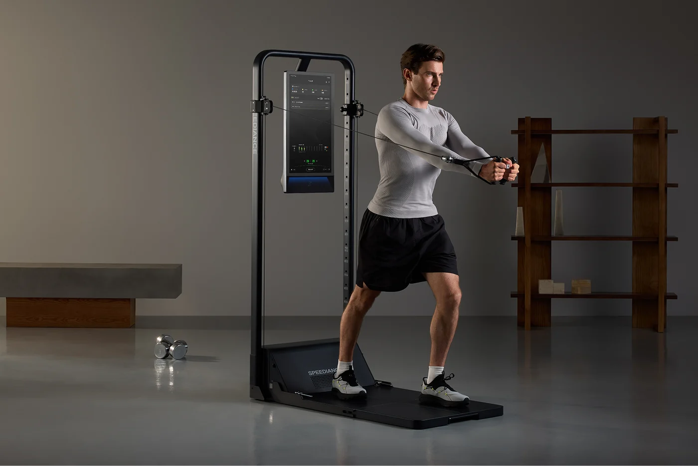 Cable machine training on Gym Monster 3