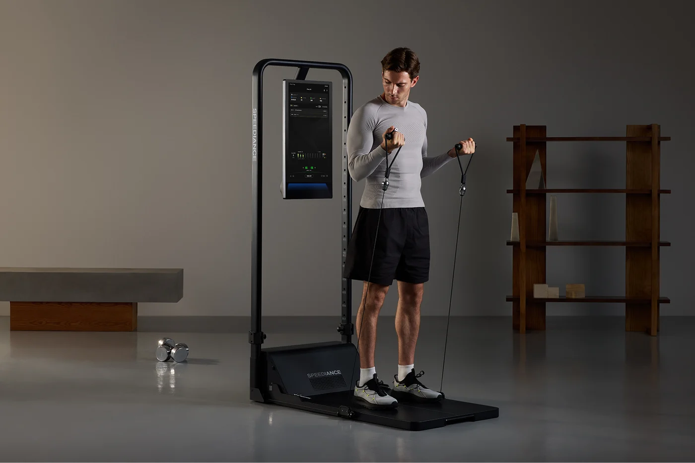 Dumbbell training on Gym Monster 3