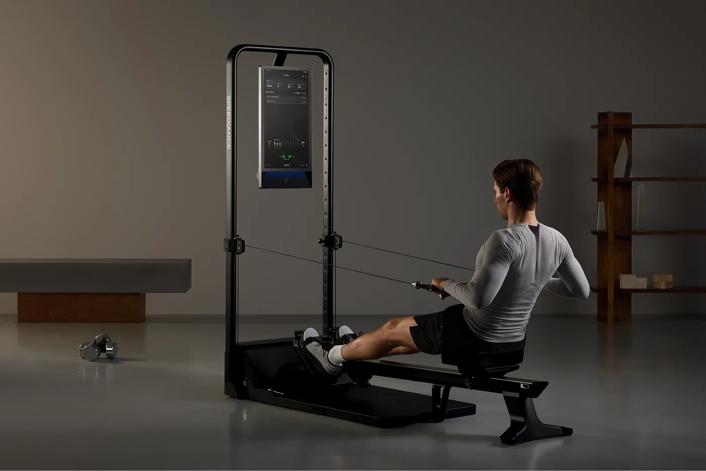 Rowing machine training on Gym Monster 3